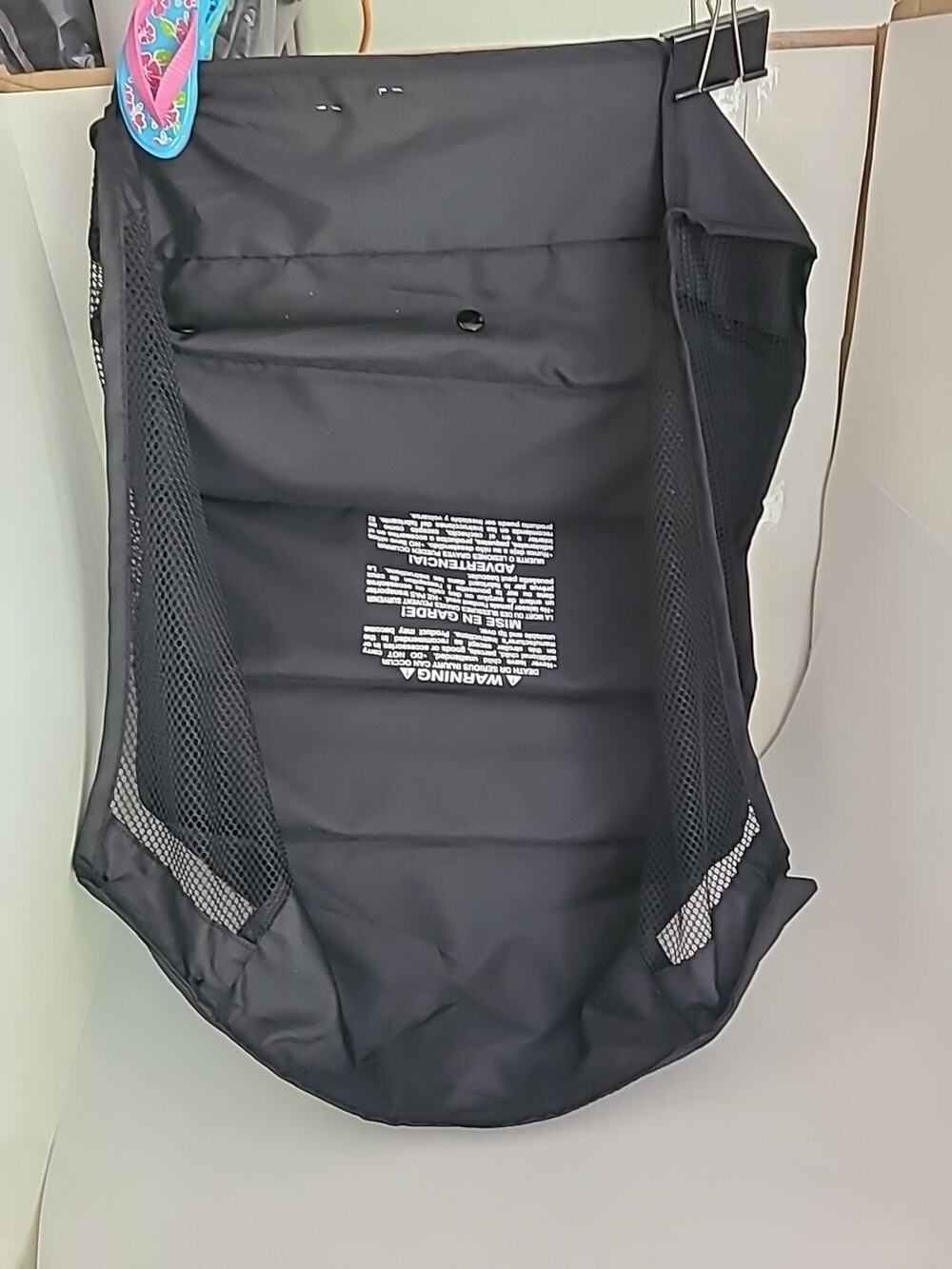 Britax B-Lively Single Stroller Storage Bag Organizer Basket Underseat Black.